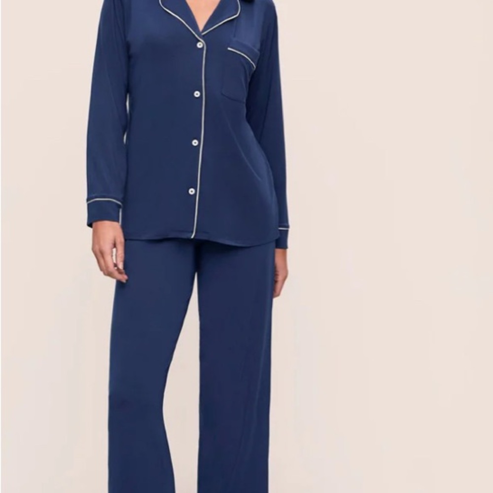 NWT Eberjey Women's Navy Blue Pajama Set